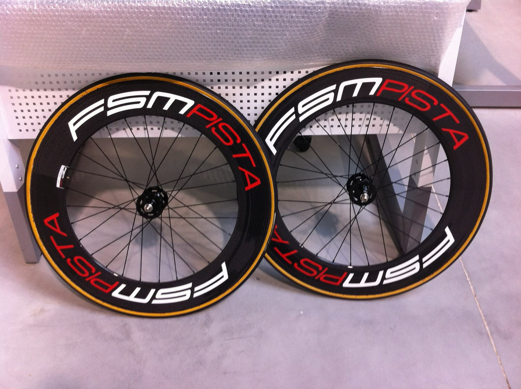 Carbon Track Track Bike Wheels Alpina Spoke Full Carbon Tubular