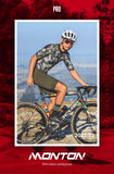 MONTONSPORTS MENS SHORT SLEEVE CYCLING JERSEY PRO CAMOUSHIELD GREEN