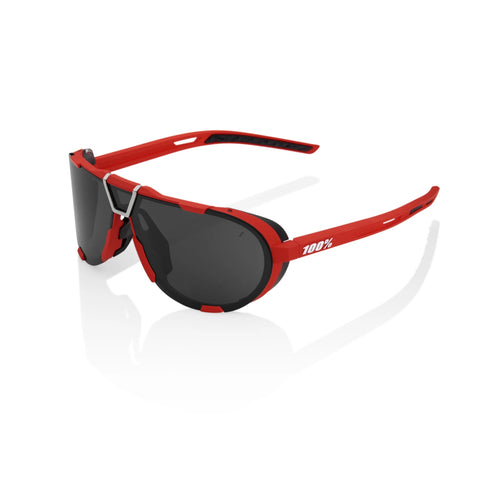 RIDE 100% WESTCRAFT Soft Tact Red Black Mirror Lens