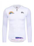 MONTONSPORTS SKULL MONTON LONG SLEEVE CYCLING JERSEY MENS RAINBOW WHITE