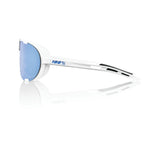 RIDE 100% WESTCRAFT Soft Tact White HiPER Blue Multilayer Mirror Lens
