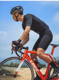 MONTONSPORTS MENS SHORT SLEEVE CYCLING JERSEY URBAN TRAVELER MAX BLACK
