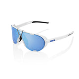 RIDE 100% WESTCRAFT Soft Tact White HiPER Blue Multilayer Mirror Lens