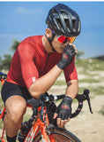 MONTONSPORTS MENS SHORT SLEEVE CYCLING JERSEY URBAN TRAVELER MAX RED