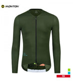 MONTONSPORTS MENS LONG SLEEVE BIKE JERSEY PRO TRAVELER III OLIVE GREEN