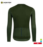 MONTONSPORTS MENS LONG SLEEVE BIKE JERSEY PRO TRAVELER III OLIVE GREEN